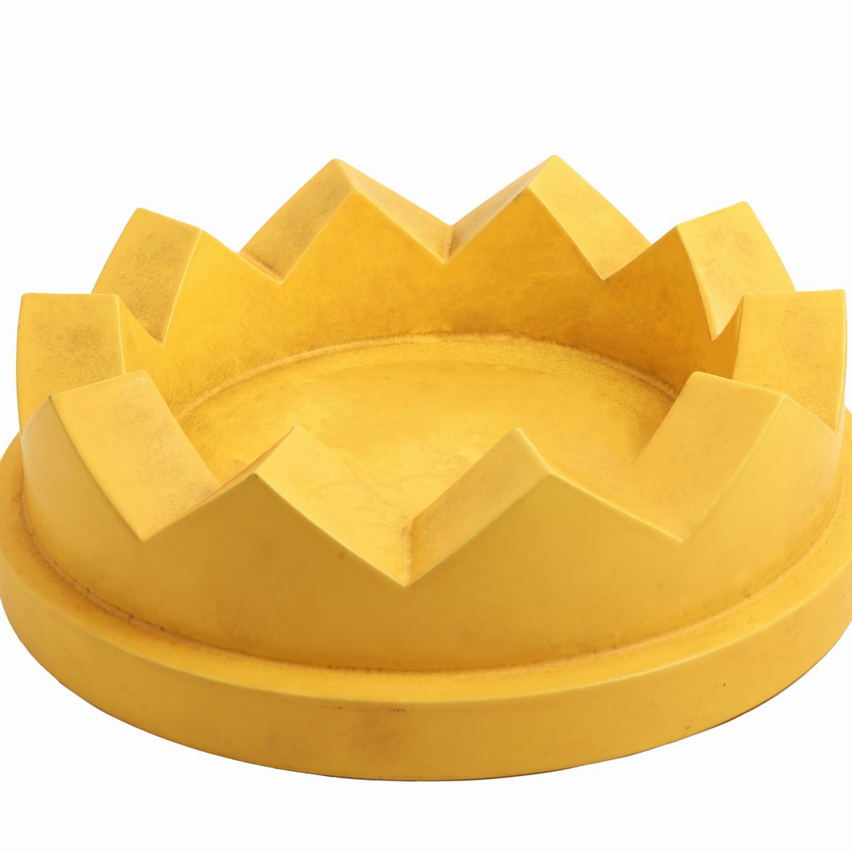 Fruttiera Camomilla in ceramica, produzione Alessio Sarri 1989