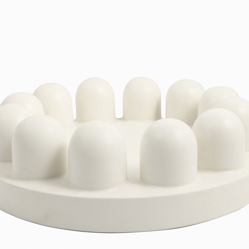 Fruttiera Sugar in ceramica, produzione Alessio Sarri 1989