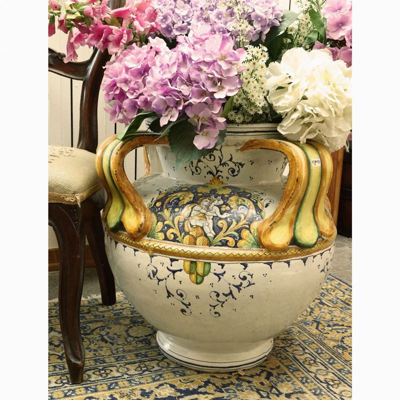 Grande Vaso in Terracotta Smaltata