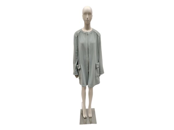 Valentino Boutique, Overcoat in pale blue wool fabric