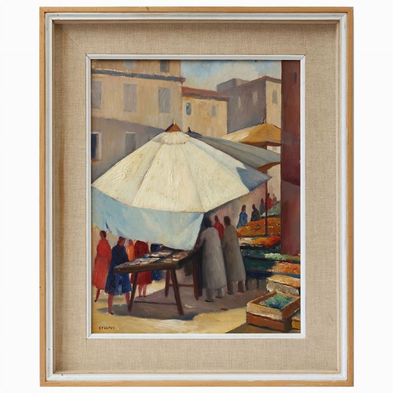 Dyalma Stultus - Il Mercatino di Marino (roma), Inizio Anni Sessanta