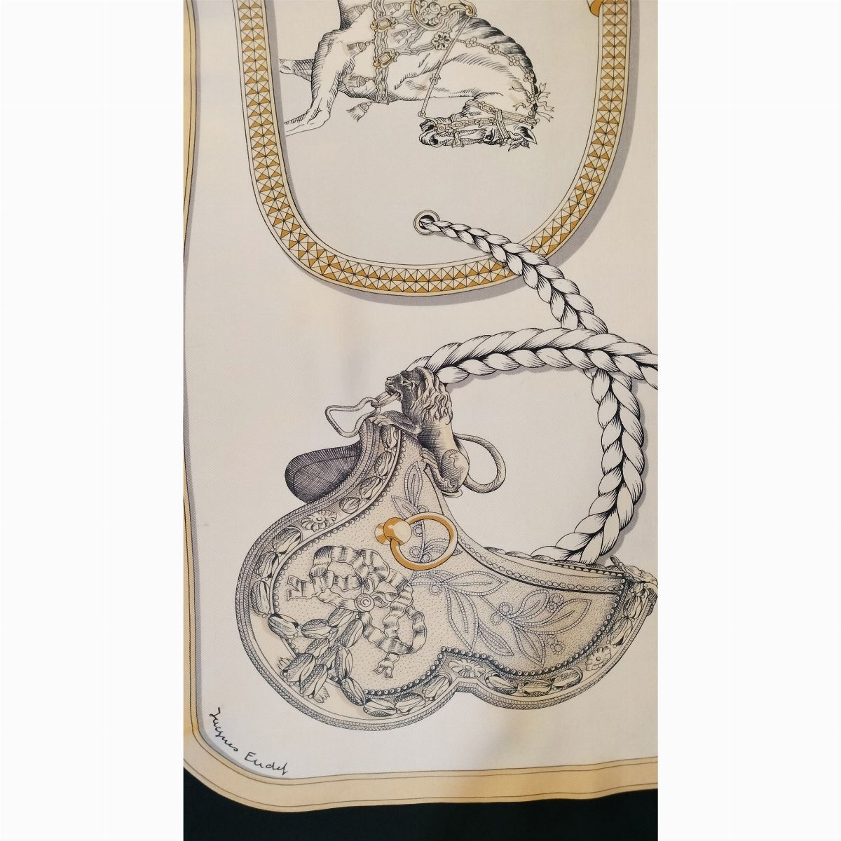 Hermès,'grand Apparat', Foulard in Seta, Jacques Eudel 1962