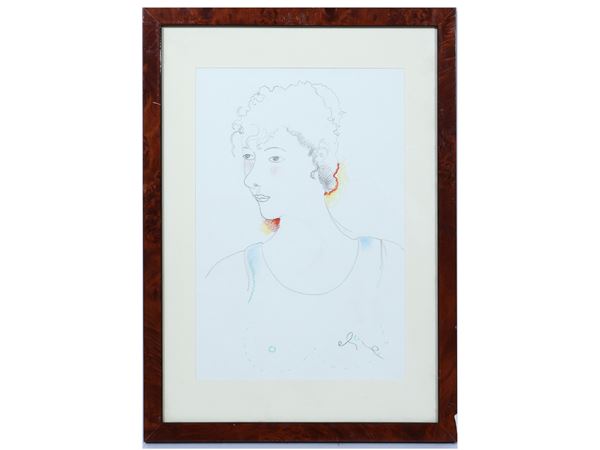 Luca Alinari : Female portrait  - Auction Modern and Contemporary Art - Maison Bibelot - Casa d'Aste Firenze - Milano