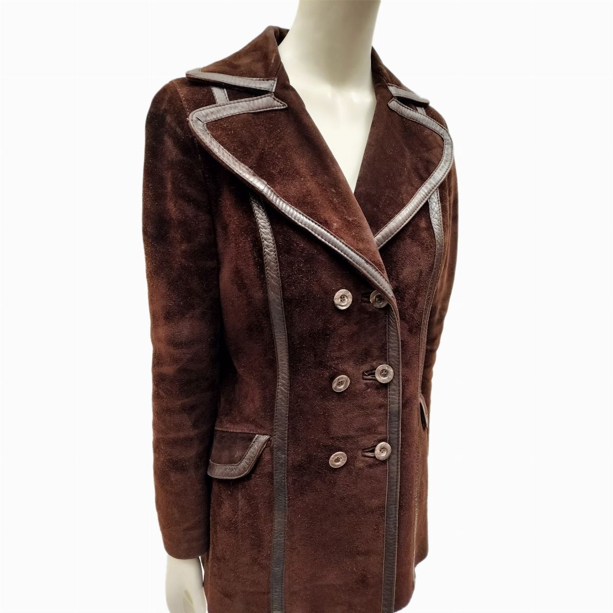 Berrino, Giacca in suede color tabacco