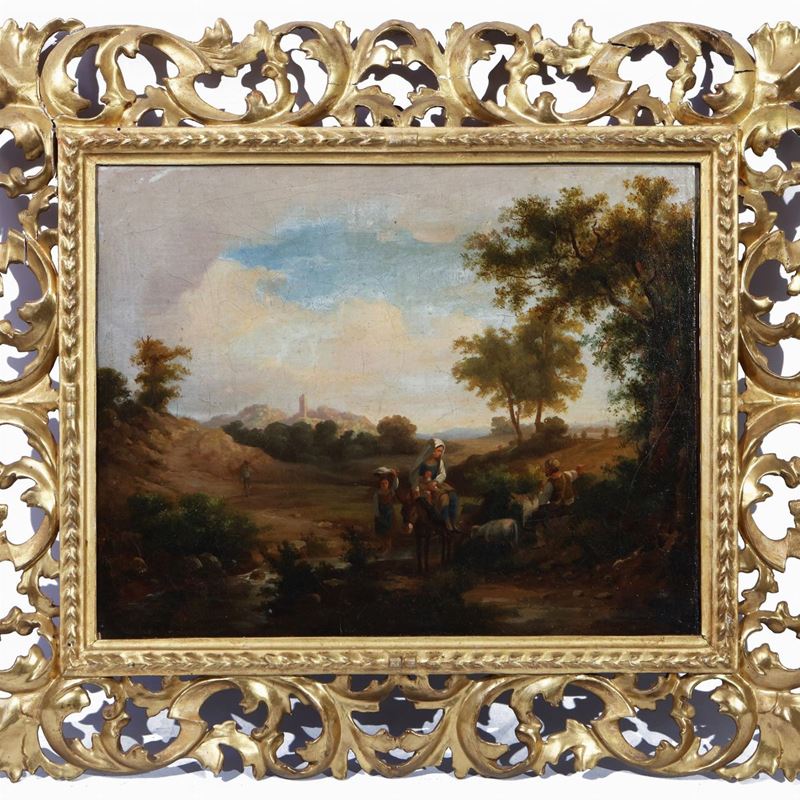 Carlo Markò il Vecchio Attribuito - Fuga in Egitto