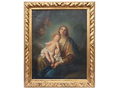 Madonna con Bambino e Cherubini, da Charles André Van Loo