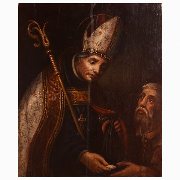 Scuola napoletana del XVIII/XIX secolo - Charity of Saint Thomas of Villanova