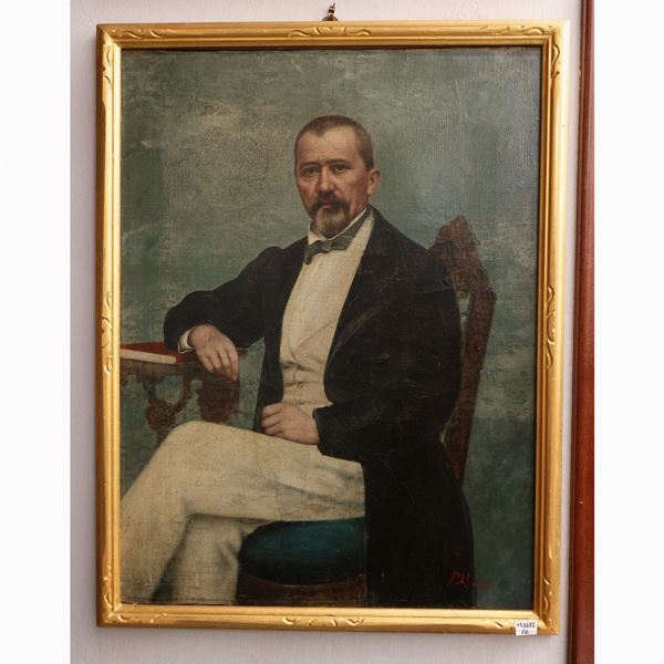 Pietro Aldi - Male portrait and female portrait