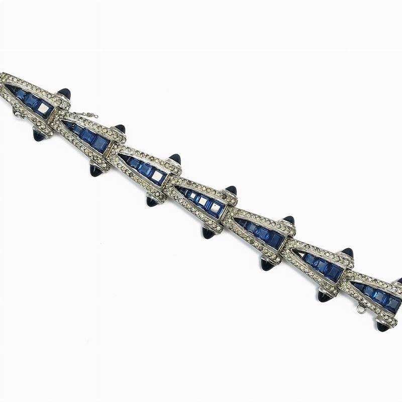 Bracciale in metallo bianco