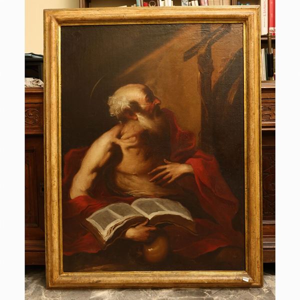 Scuola genovese del XVII secolo - Saint Jerome