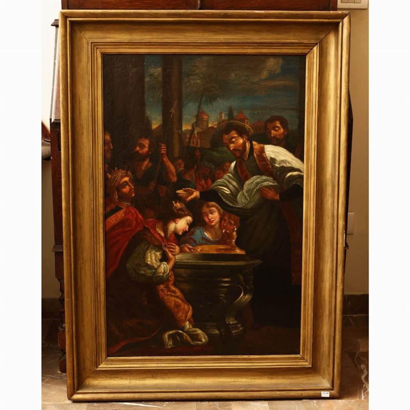 Da Giovanni Battista Gaulli Detto il Baciccio - San Francesco Saverio Battezza una Regina Orienta...