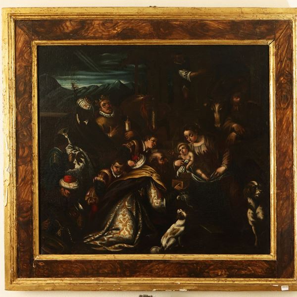 Scuola veneta del XVII/XVIII secolo - Adoration of the Magi