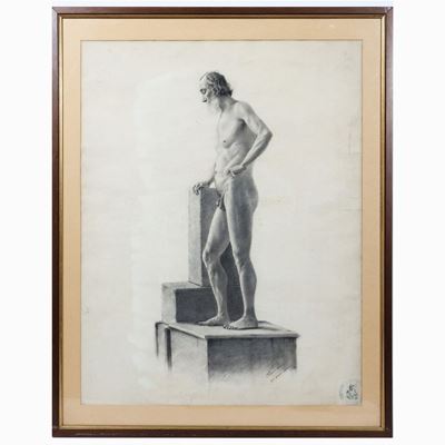 Nudo Maschile Accademico 1882