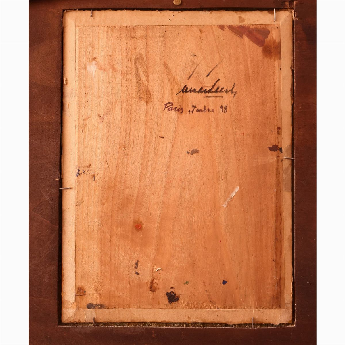 Scuola Napoletana della Fine del XIX/inizio del XX Secolo - Ritratto di Elegante Giovane Donna Pa...