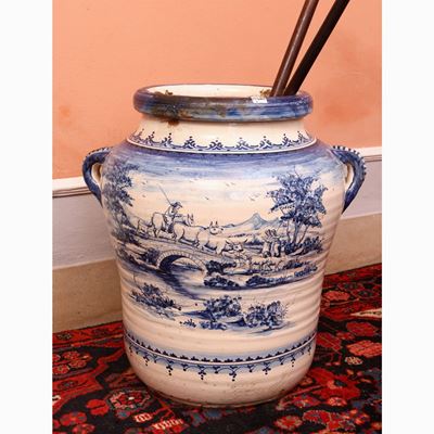Grande Vaso in Terracotta Smaltata