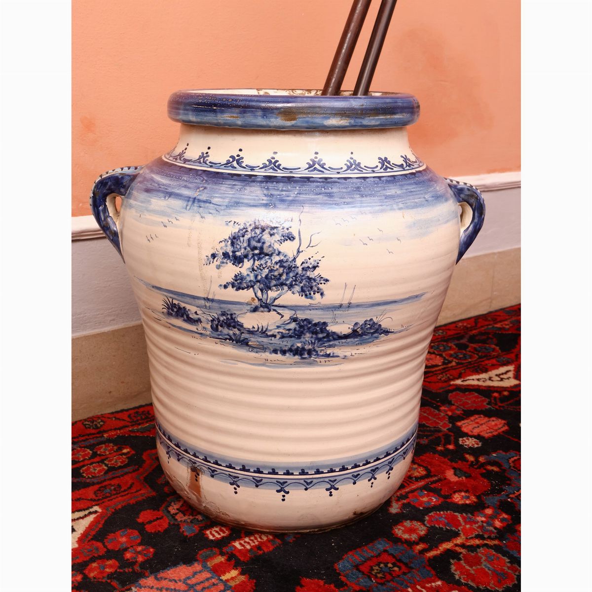 Grande Vaso in Terracotta Smaltata