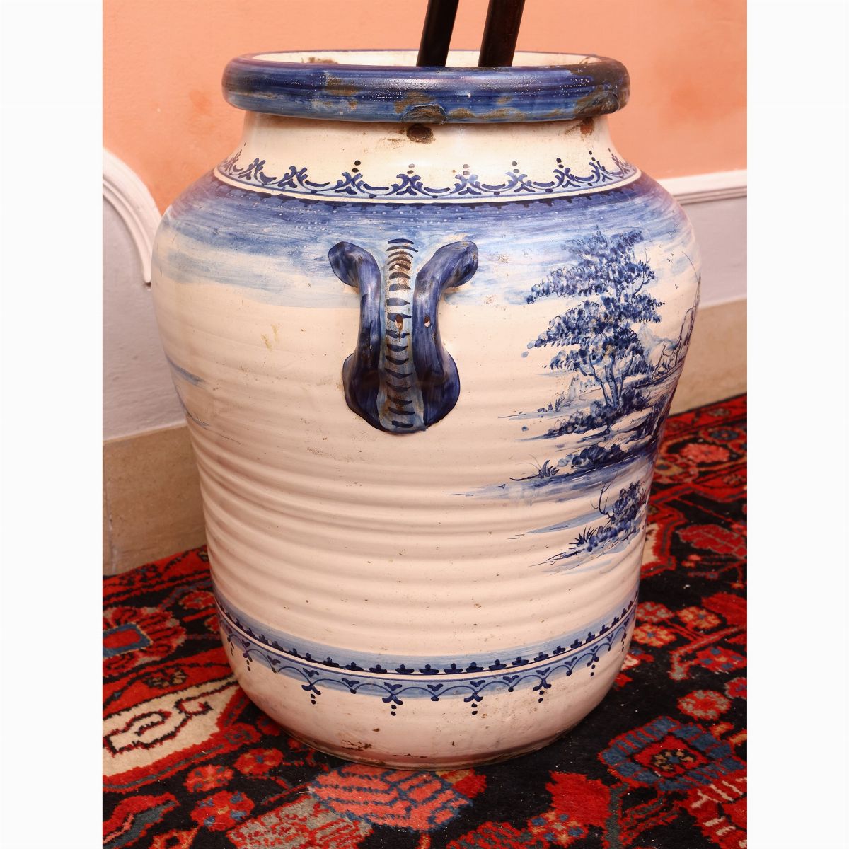 Grande Vaso in Terracotta Smaltata