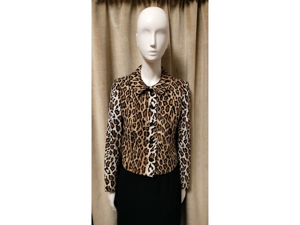 Cheap and Chic by Moschino, animal print suit