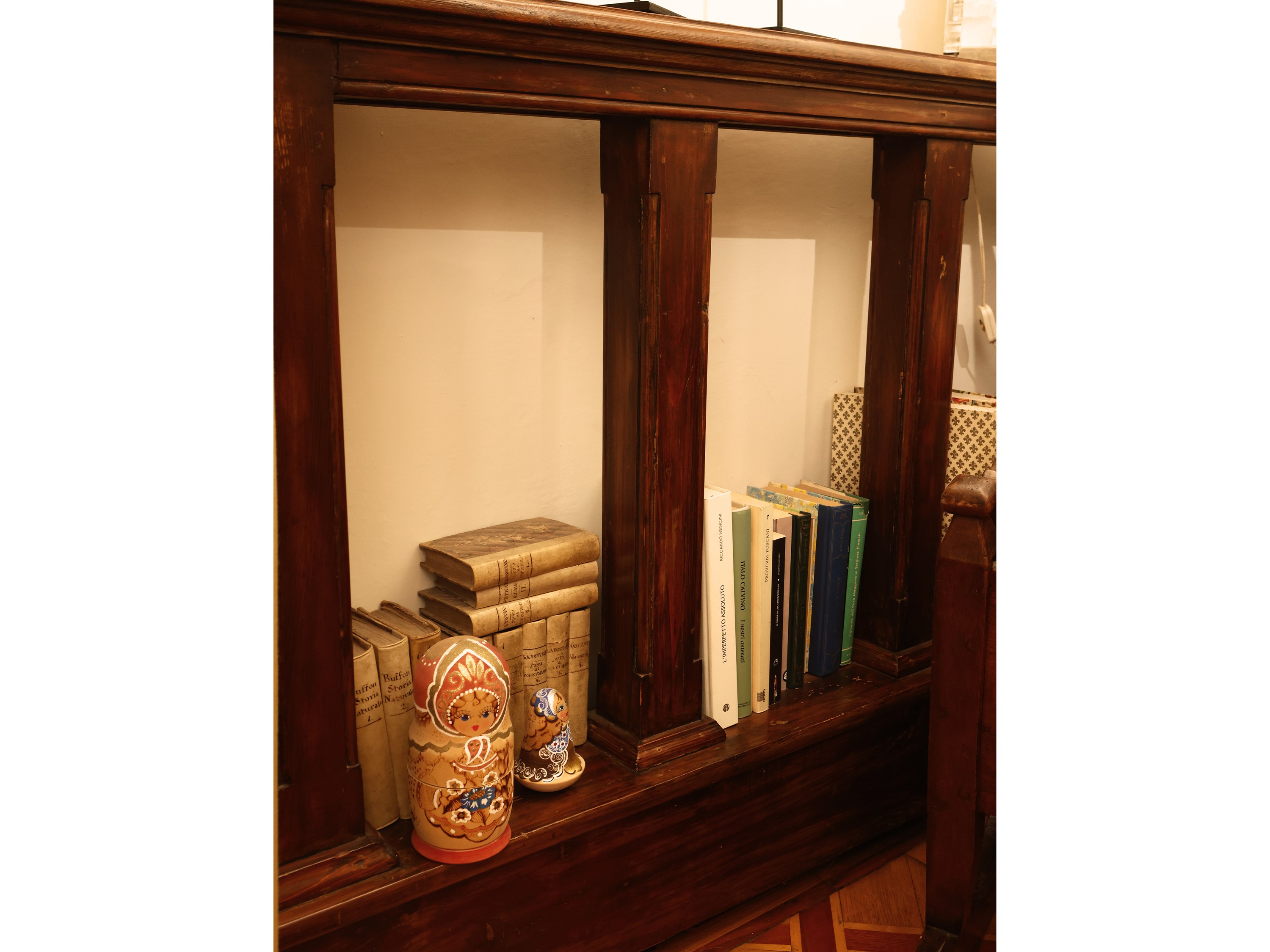 Frammento di balaustra in legno tenero