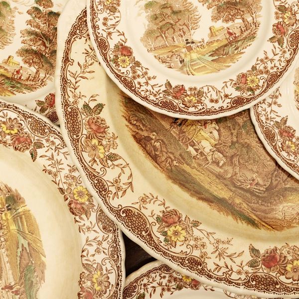 English earthenware dish set