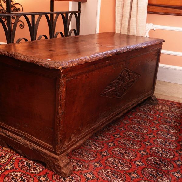 Ancient walnut chest