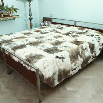 Letto Matrimoniale in Palissandro e Metallo