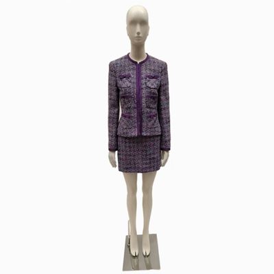 Escada, Tailleur Viola in Tessuto Bouclè