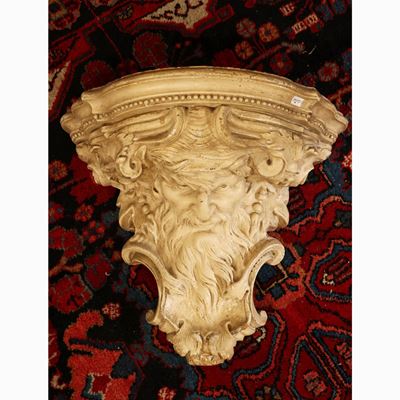 Mensolone in Gesso Patinato Ad Imitazione del Marmo