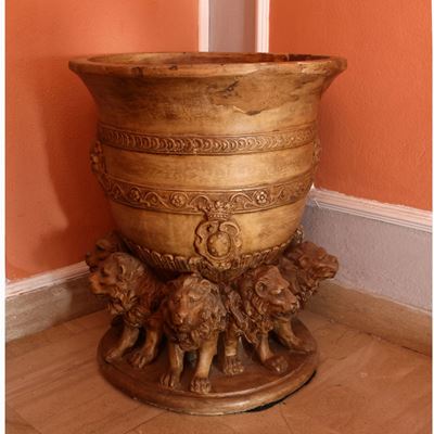 Grande Portavasi in Terracotta, Dini e Cellai, Signa