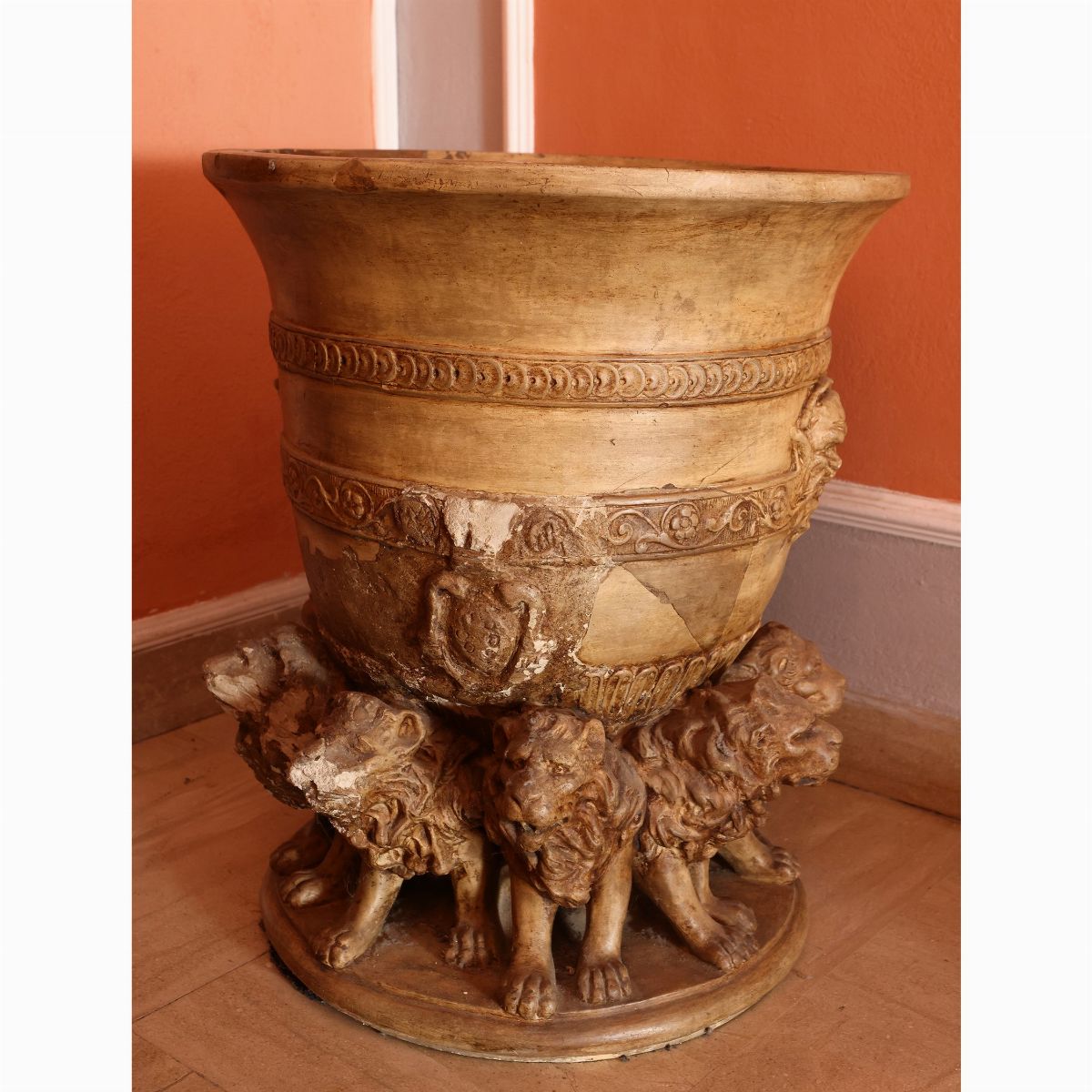 Grande Portavasi in Terracotta, Dini e Cellai, Signa