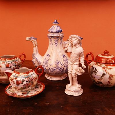 Caffettiera in Maiolica