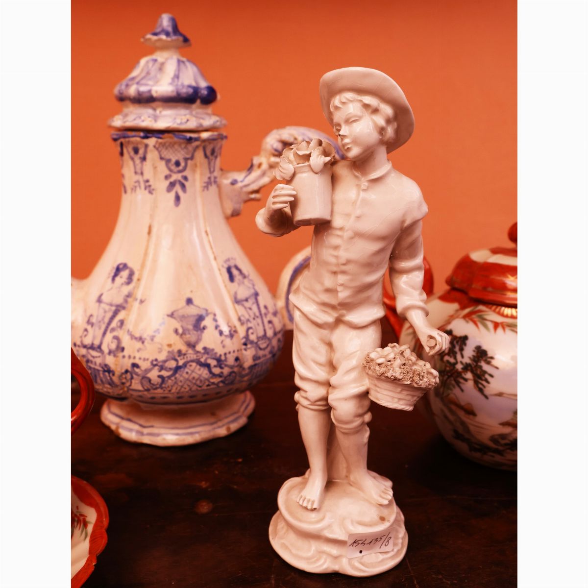 Caffettiera in Maiolica