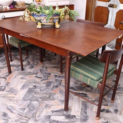 Tavolo da Pranzo Allungabile in Tek