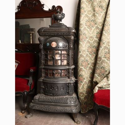 Grande Stufa in Ghisa, Radiant Home, Germer Stove Co. Erie Pa