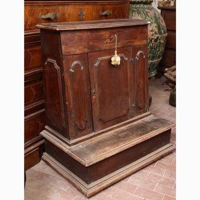 Inginocchiatoio da Muro in Noce e Legno Tenero