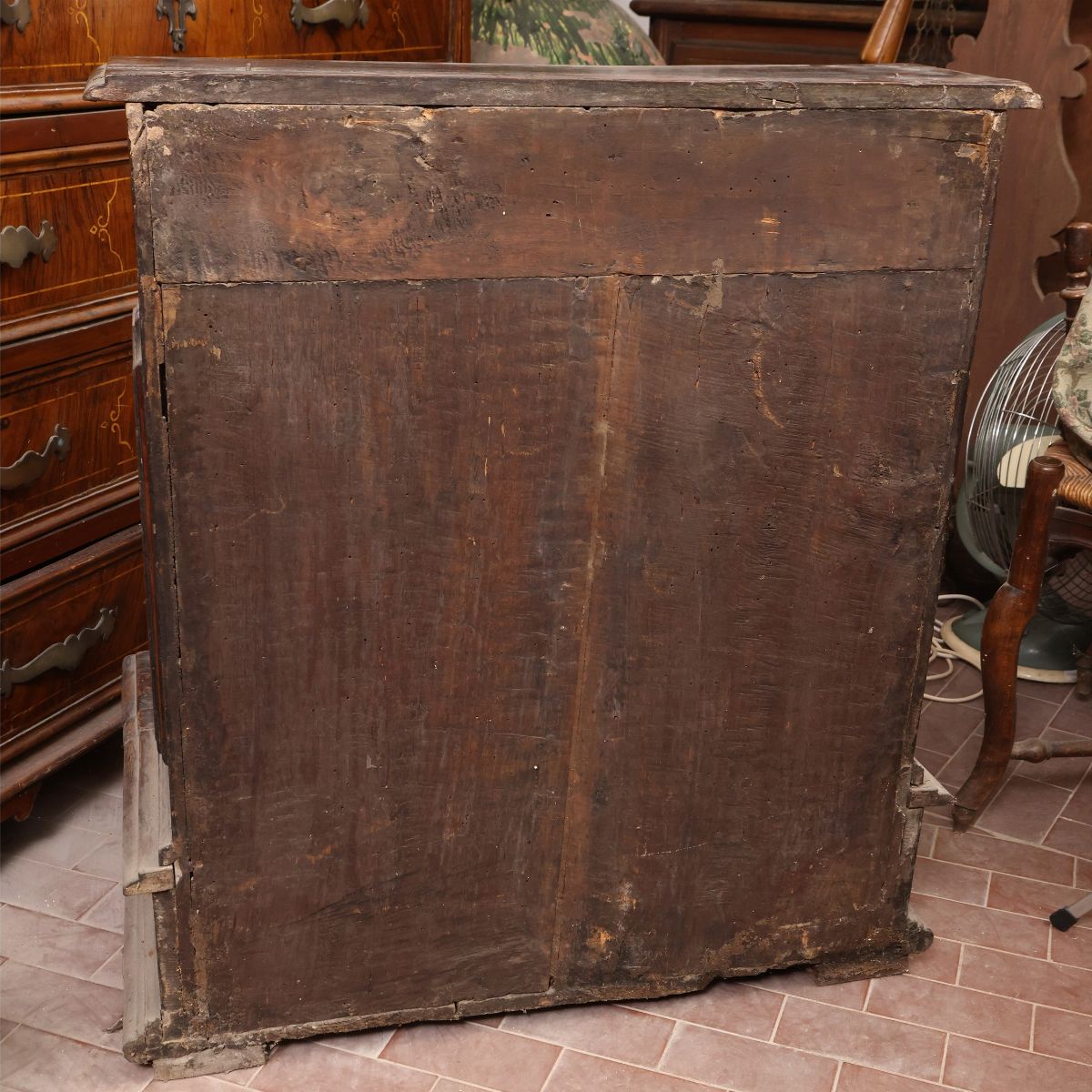 Inginocchiatoio da Muro in Noce e Legno Tenero