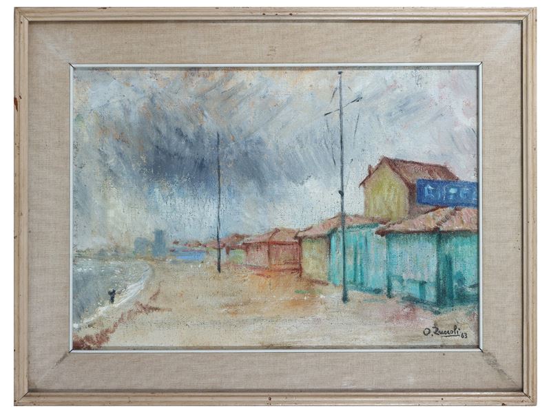 Oreste Zuccoli - Spiaggia Deserta 1963