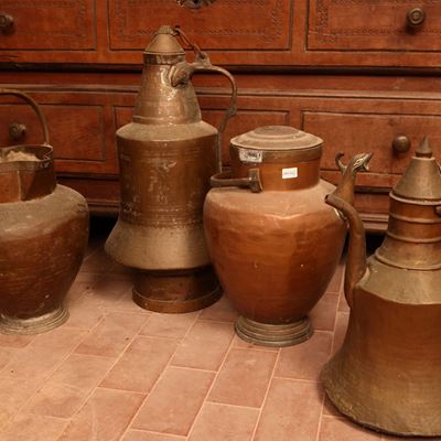 Quattro Versatoi D'epoca in Rame