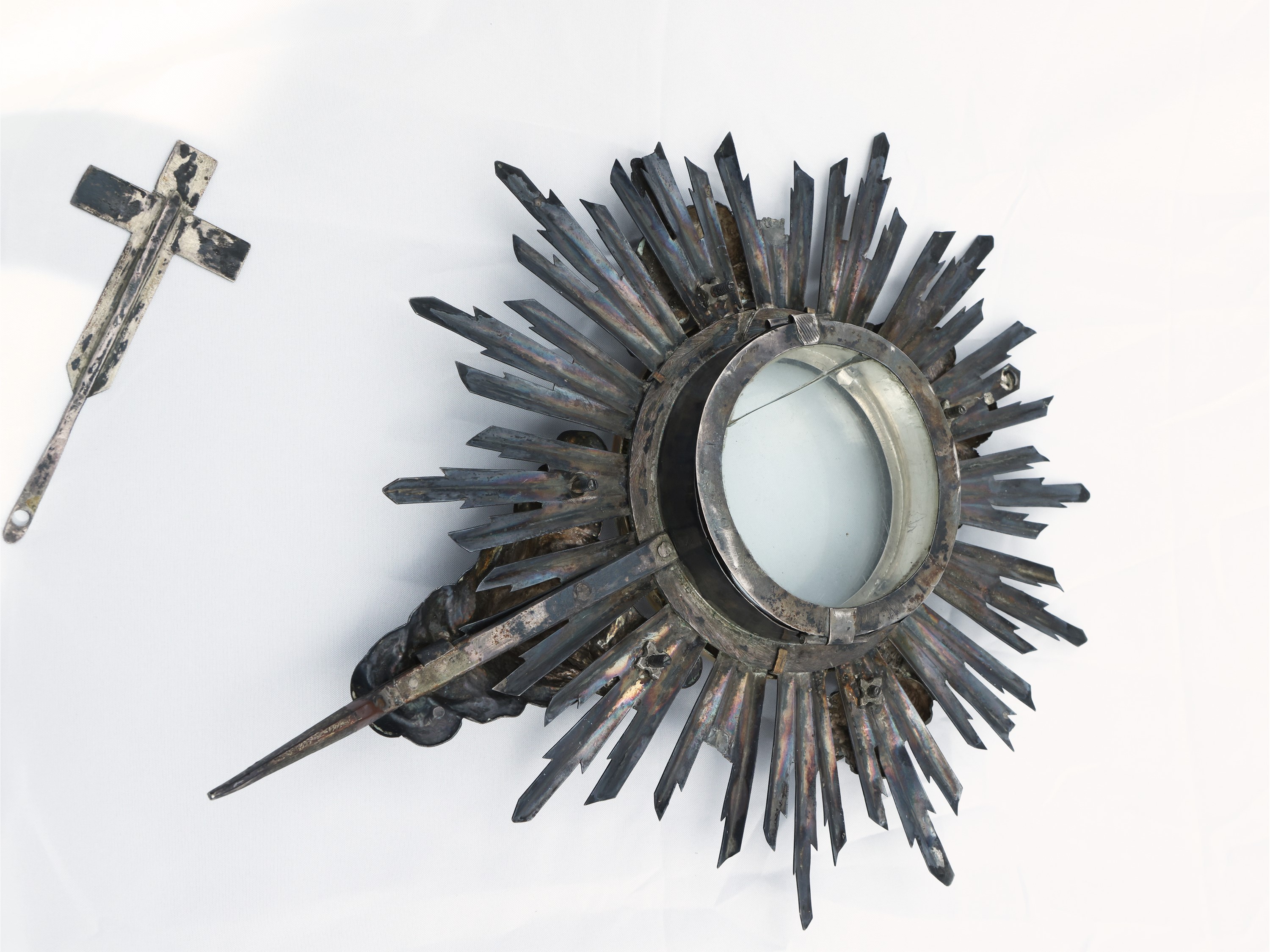 Ostensorio in Argento e Argento Vermeil, Genova XIX Secolo