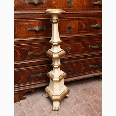 Torciera in Legno Intagliato e Dorato