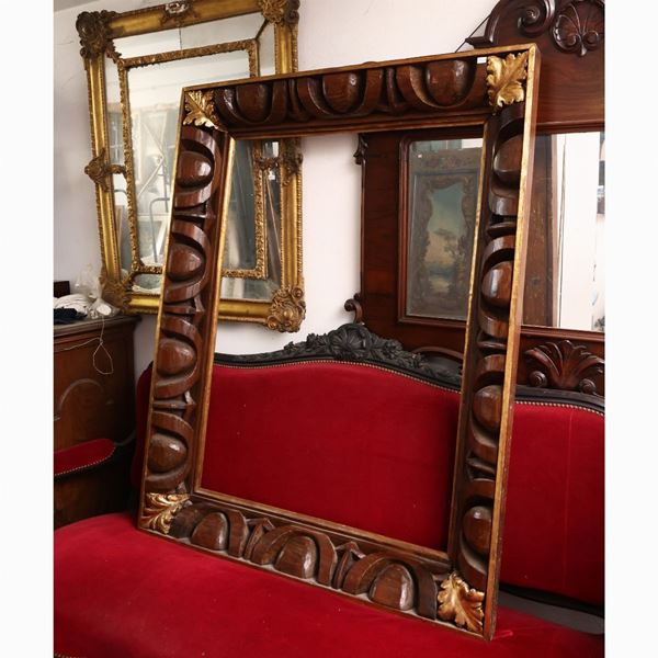 Large soft wood frame  - Auction The art of furnishing - Maison Bibelot - Casa d'Aste Firenze - Milano