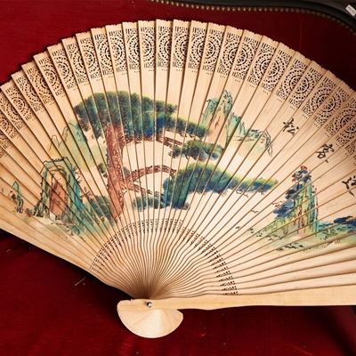 Grande Ventaglio Orientale Decorativo