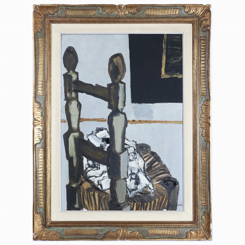 Renzo Grazzini - Scorcio di Interno con Sedia