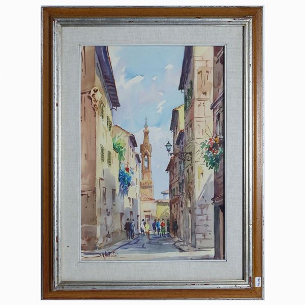 Giovanni Ospitali : Glimpse of Florence  - Auction The art of furnishing - Maison Bibelot - Casa d'Aste Firenze - Milano