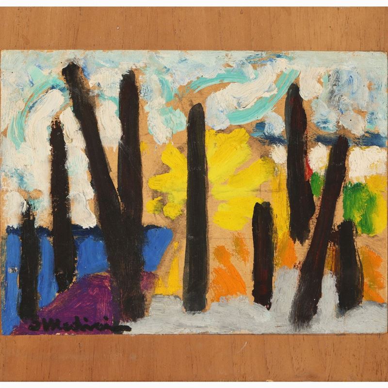 Osvaldo Medici del Vascello - Movimento Curvilineo 1968 - Paese sul Mare 1961 - Studio 1962
