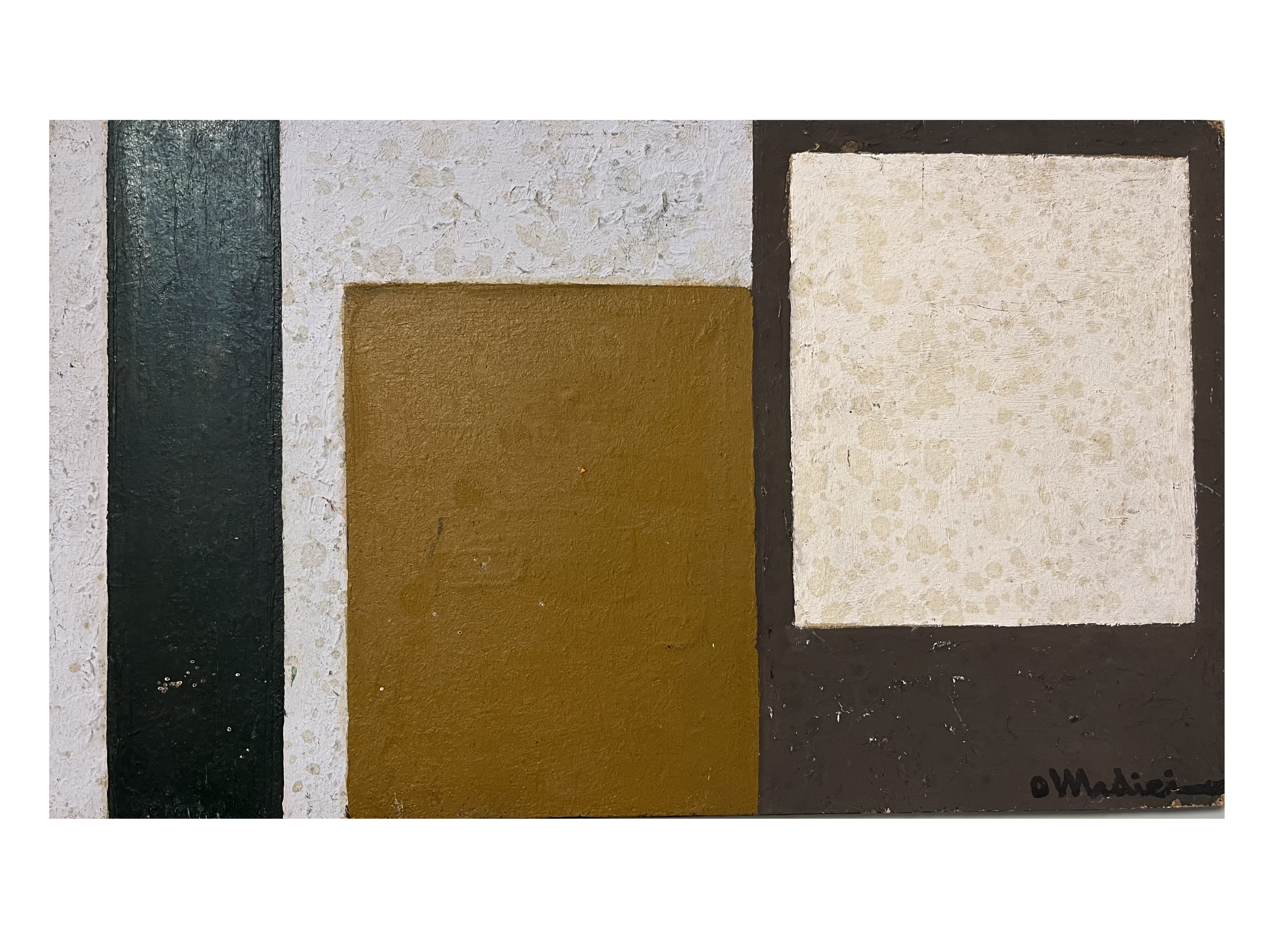 Osvaldo Medici del Vascello - Studio 1975 - Deserto 1975 - Parete Bianca V 1975