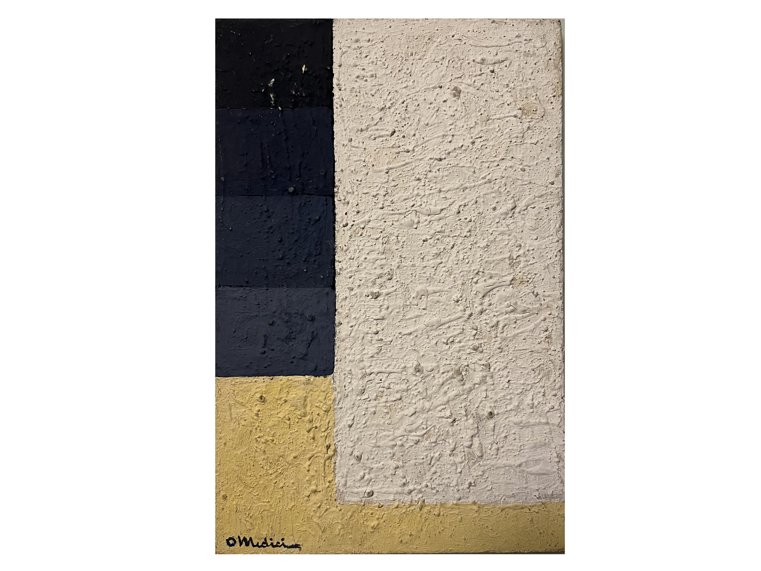 Osvaldo Medici del Vascello - Studio 1975 - Deserto 1975 - Parete Bianca V 1975