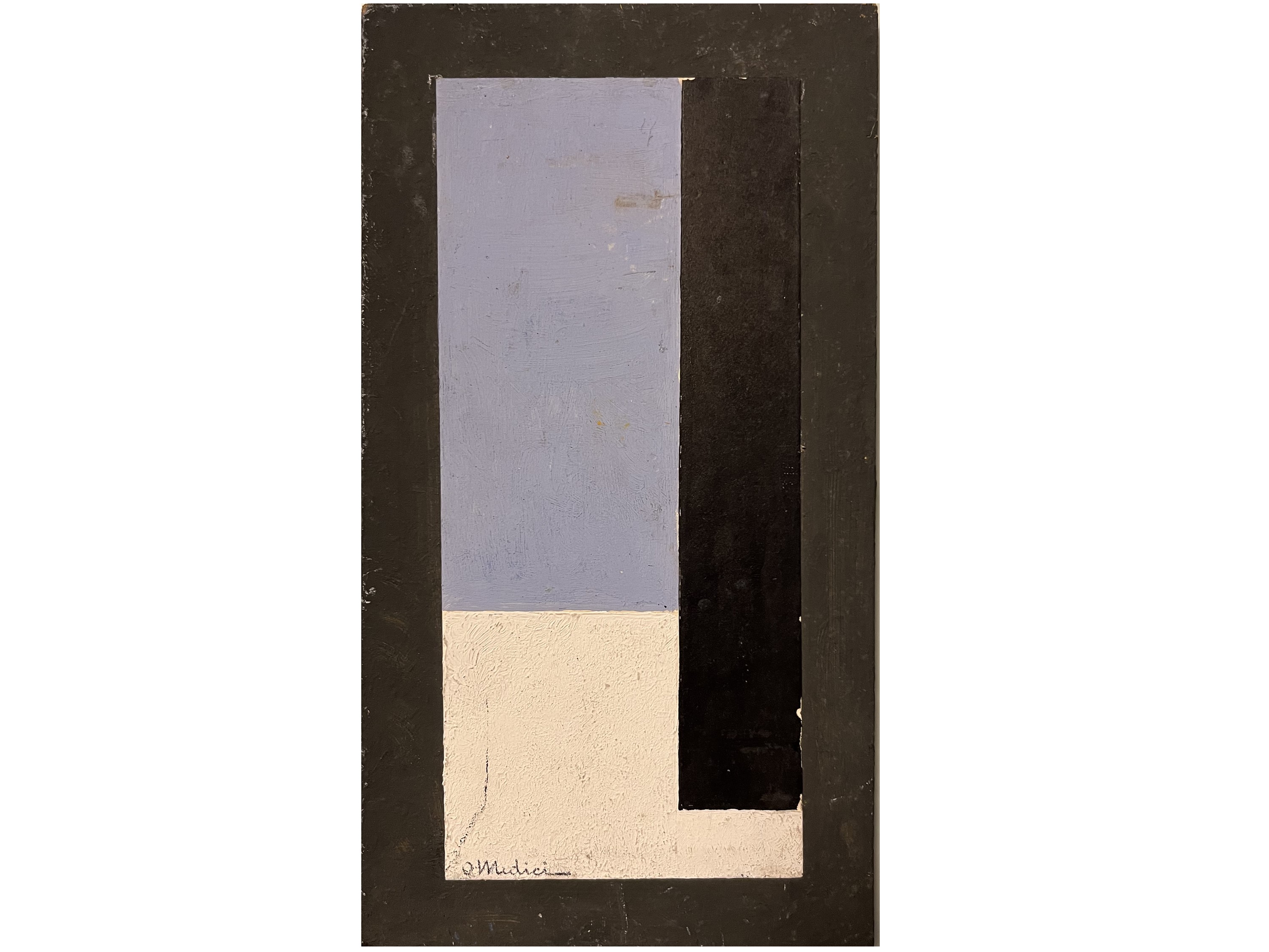 Osvaldo Medici del Vascello - Contrasti V 1975 - il Mare 1975 - Elementi Verticali Vi 1975