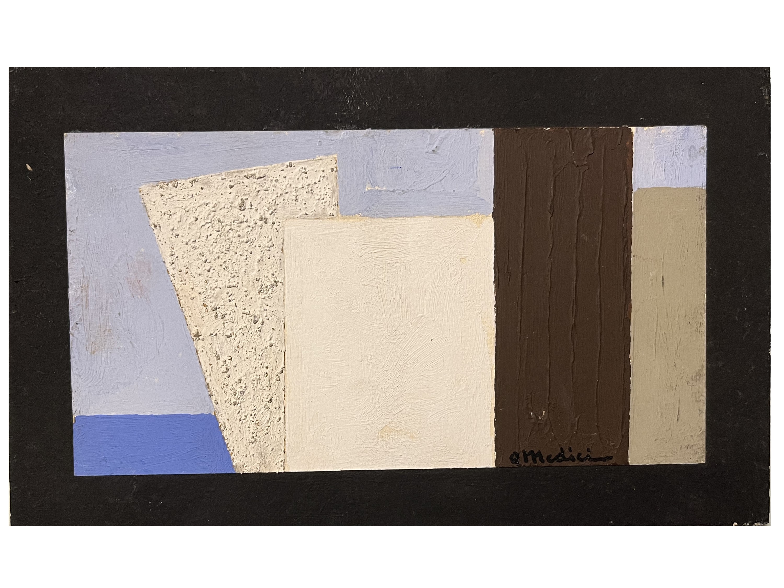 Osvaldo Medici del Vascello - Contrasti V 1975 - il Mare 1975 - Elementi Verticali Vi 1975