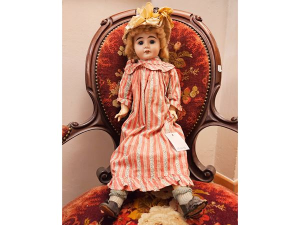 Doll with biscuit head